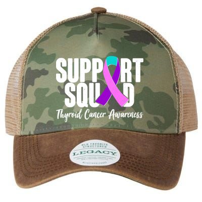 Support Squad Thyroid Cancer Awareness Legacy Tie Dye Trucker Hat