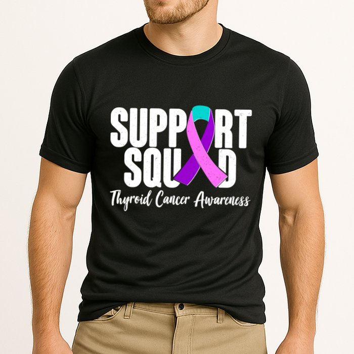 Support Squad Thyroid Cancer Awareness Performance Shirt