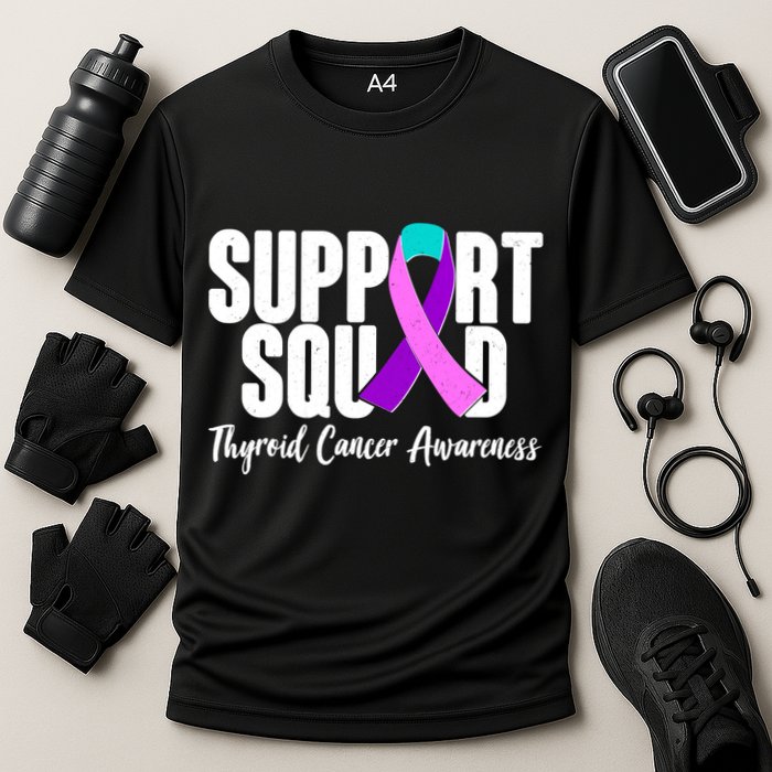 Support Squad Thyroid Cancer Awareness Performance Shirt