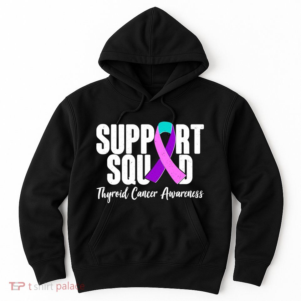 Support Squad Thyroid Cancer Awareness Hoodie