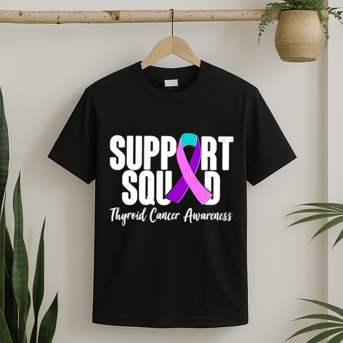 Support Squad Thyroid Cancer Awareness T-Shirt