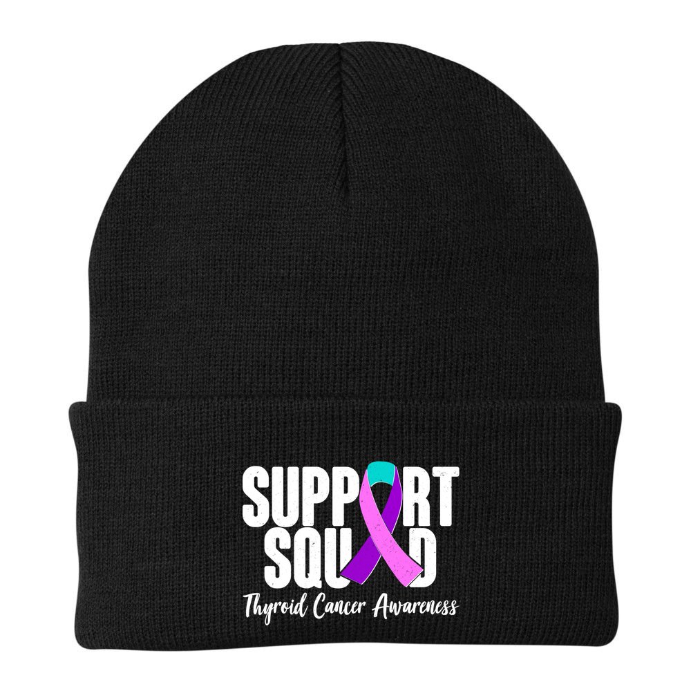 Support Squad Thyroid Cancer Awareness Beanie