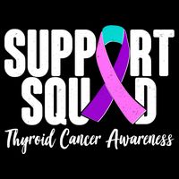 Support Squad Thyroid Cancer Awareness Drawstring Bag