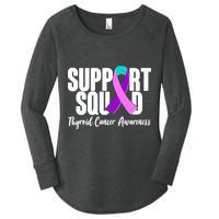 Support Squad Thyroid Cancer Awareness Women's Perfect Tri Tunic Long Sleeve Shirt