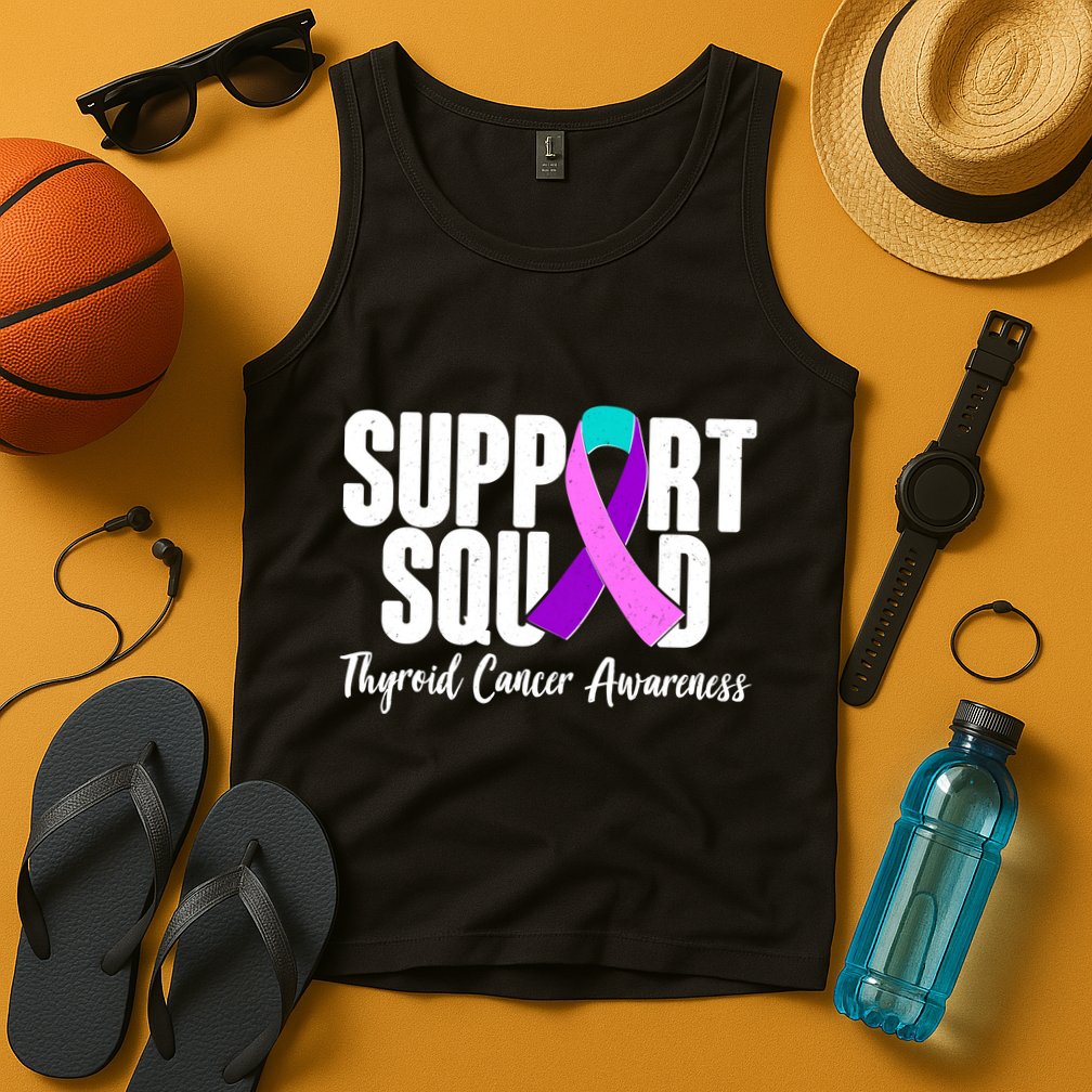 Support Squad Thyroid Cancer Awareness Tank Top
