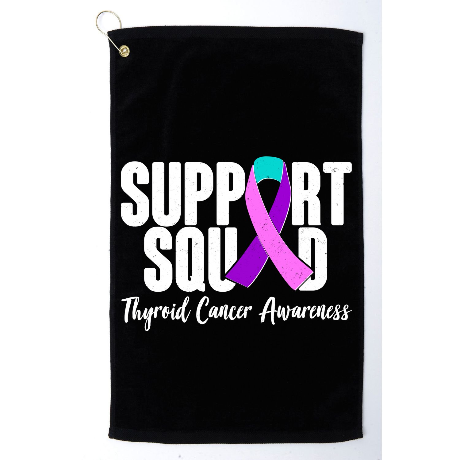 Support Squad Thyroid Cancer Awareness Golf Towel