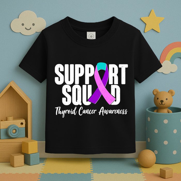 Support Squad Thyroid Cancer Awareness Toddler T-Shirt