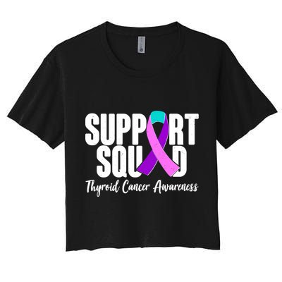 Support Squad Thyroid Cancer Awareness Crop Top