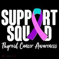 Support Squad Thyroid Cancer Awareness Zip Tote Bag