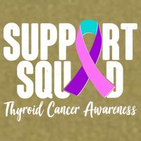 Support Squad Thyroid Cancer Awareness Garment-Dyed Women's Muscle Tee