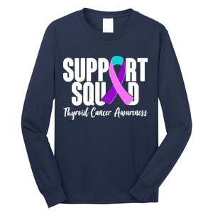 Support Squad Thyroid Cancer Awareness Long Sleeve Shirt