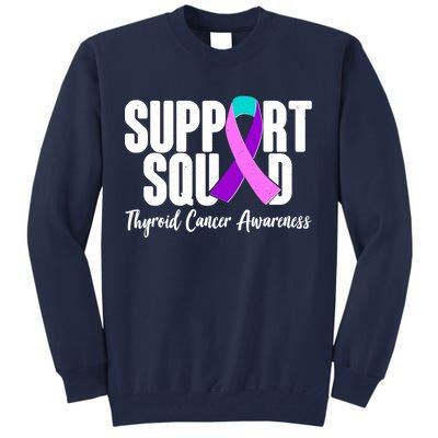 Support Squad Thyroid Cancer Awareness Tall Sweatshirt