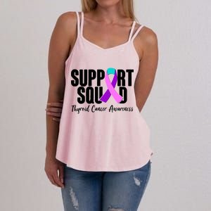 Support Squad Thyroid Cancer Awareness Women's Strappy Tank