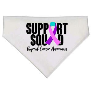 Support Squad Thyroid Cancer Awareness USA-Made Doggie Bandana