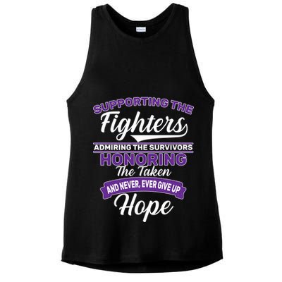 Support The Fighters Lupus Awareness Ladies PosiCharge Tri-Blend Wicking Tank