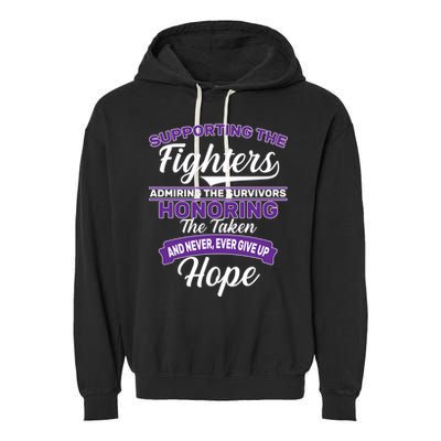 Support The Fighters Lupus Awareness Garment-Dyed Fleece Hoodie