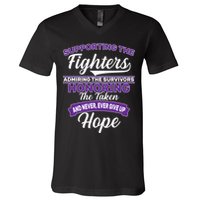 Support The Fighters Lupus Awareness V-Neck T-Shirt