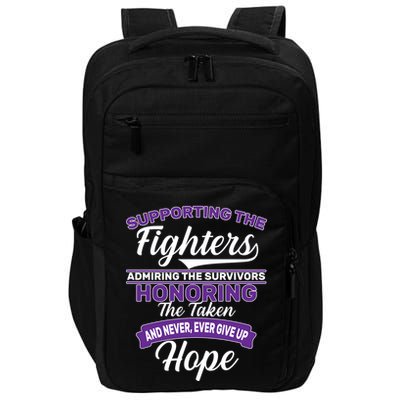 Support The Fighters Lupus Awareness Impact Tech Backpack