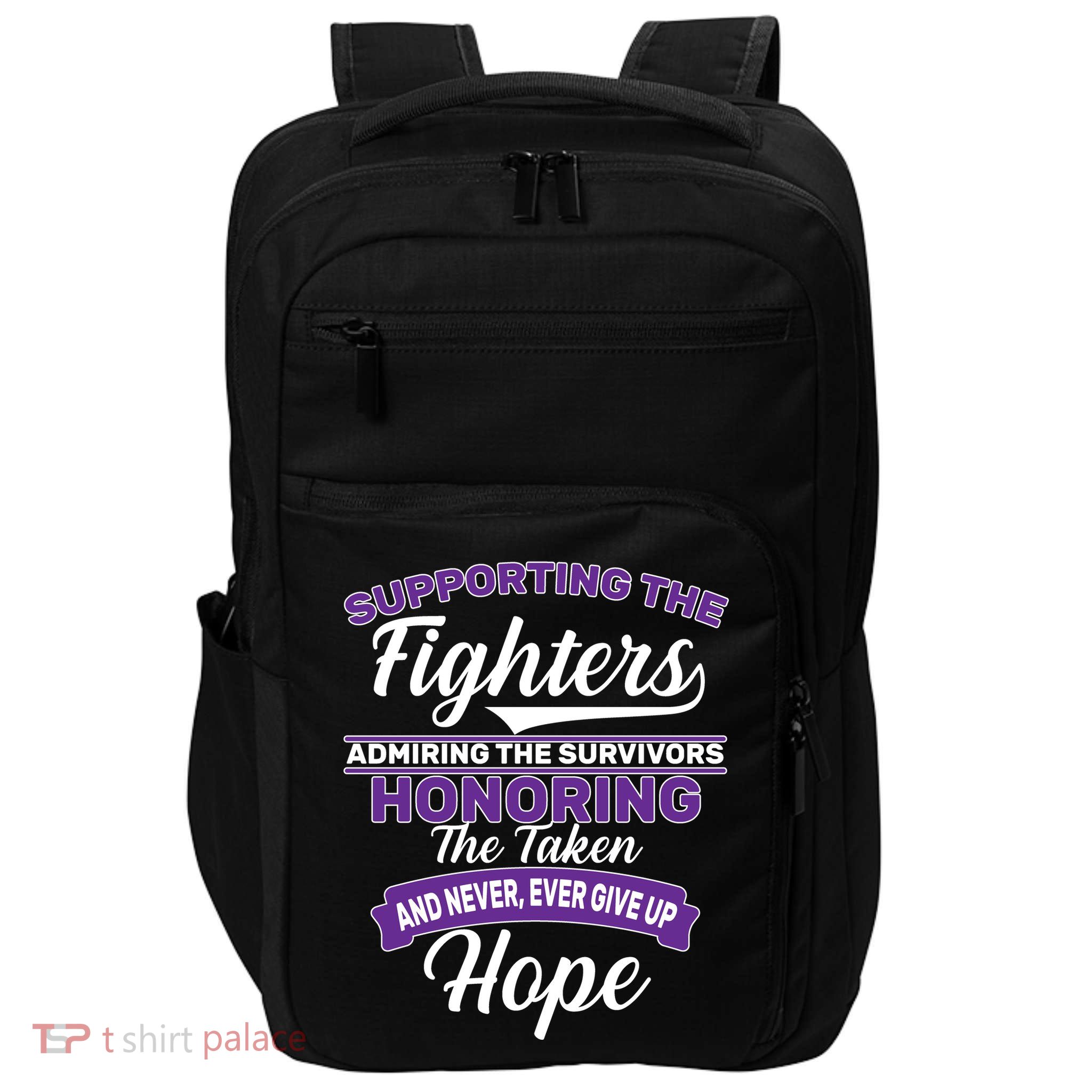 Support The Fighters Lupus Awareness Impact Tech Backpack