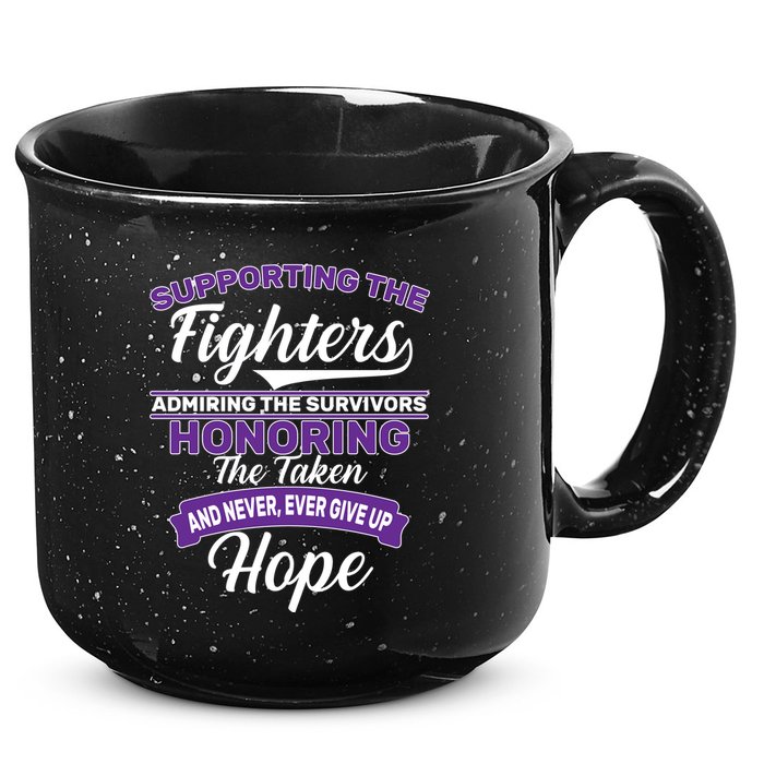 Support The Fighters Lupus Awareness 15oz Campfire Ceramic Mug