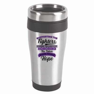 Support The Fighters Lupus Awareness 16oz Travel Tumbler