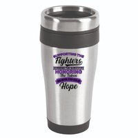 Support The Fighters Lupus Awareness 16oz Travel Tumbler