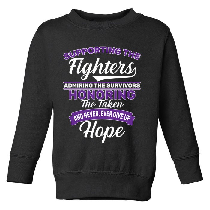 Support The Fighters Lupus Awareness Toddler Sweatshirt