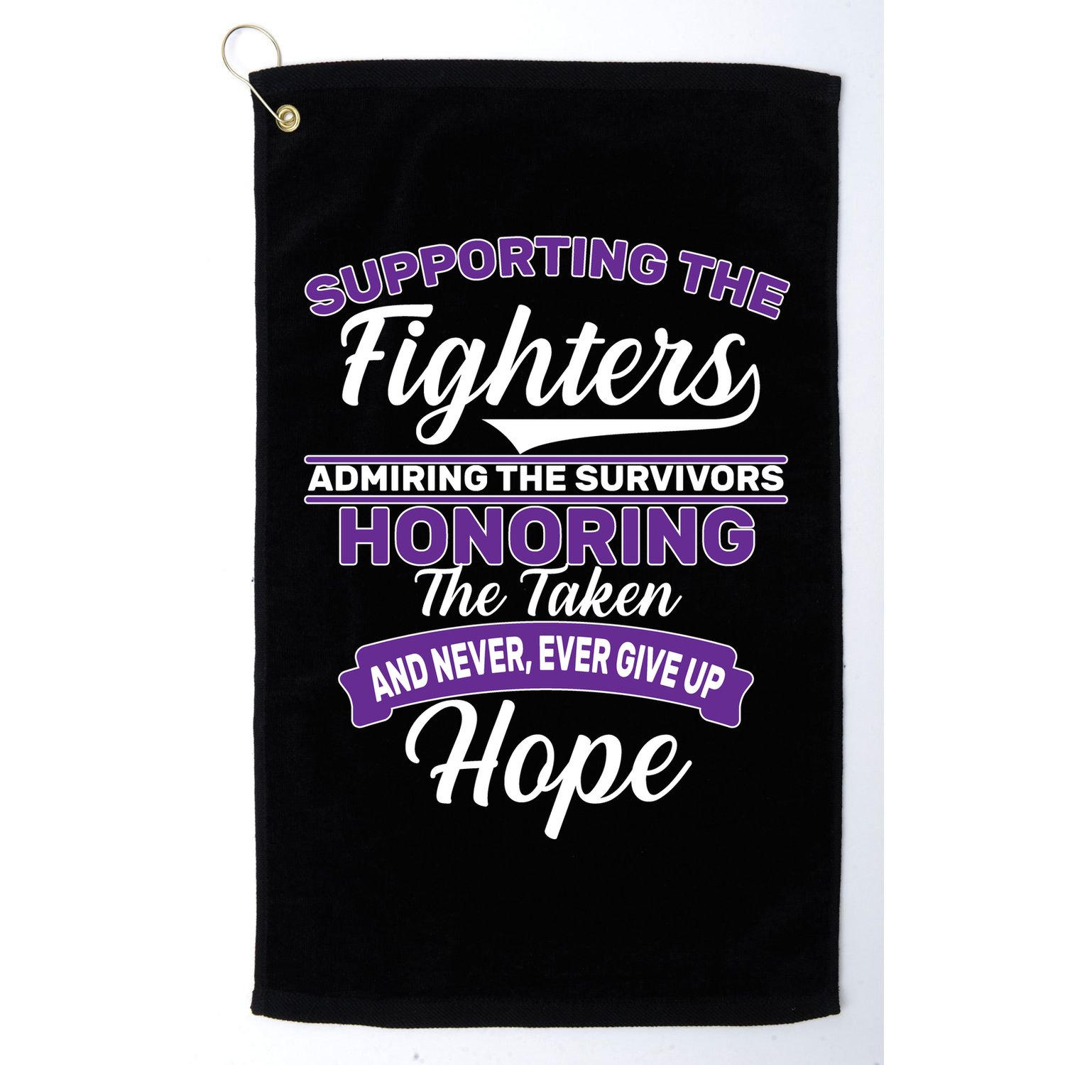 Support The Fighters Lupus Awareness Golf Towel