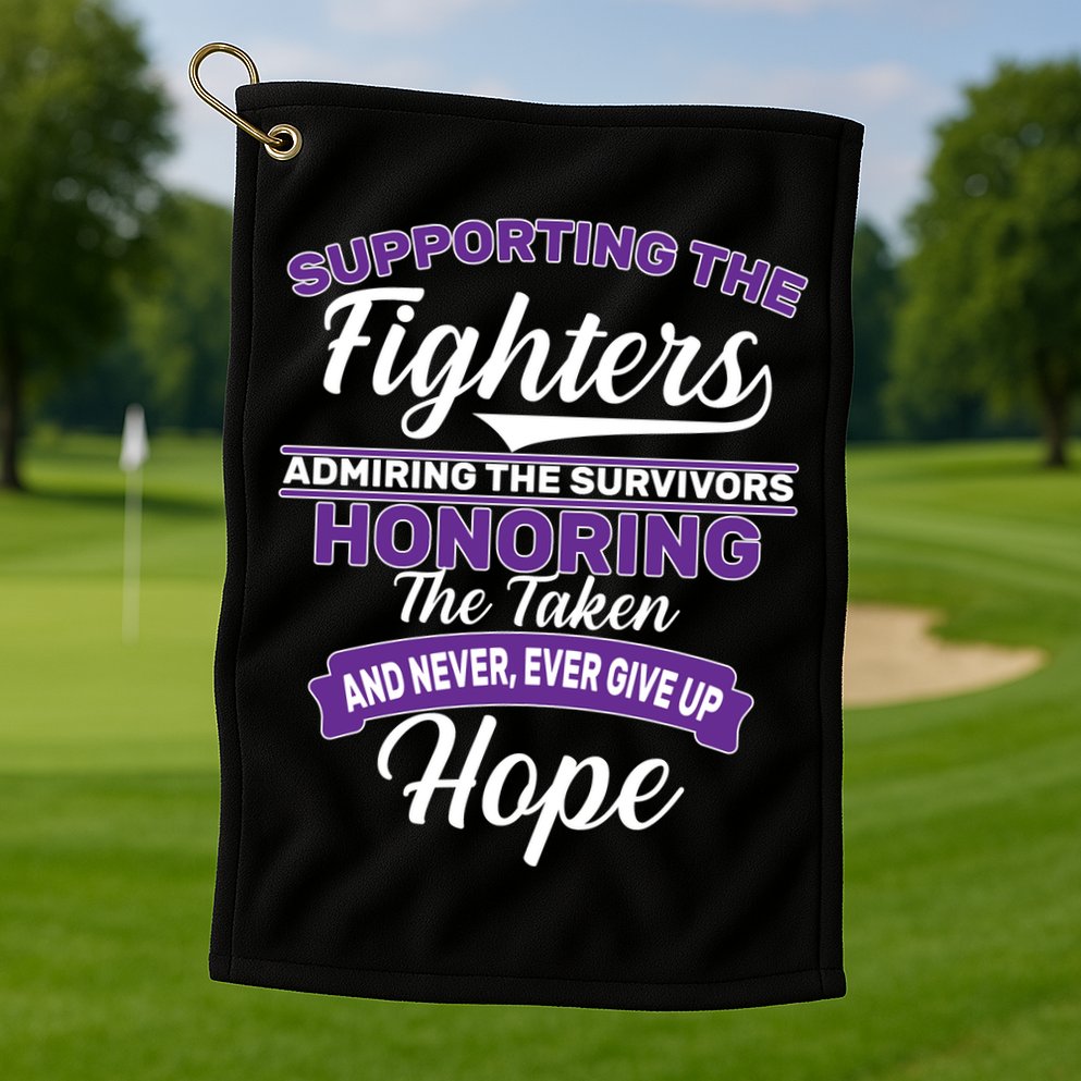 Support The Fighters Lupus Awareness Golf Towel