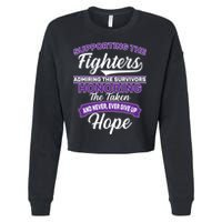 Support The Fighters Lupus Awareness Cropped Pullover Crew
