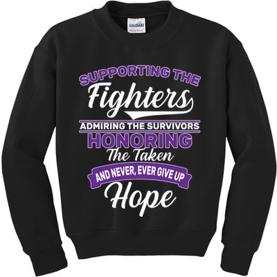 Support The Fighters Lupus Awareness Kids Sweatshirt