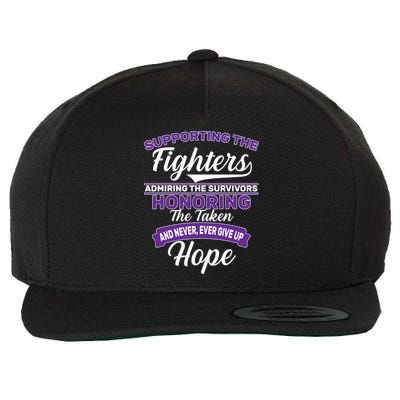 Support The Fighters Lupus Awareness Wool Snapback Cap