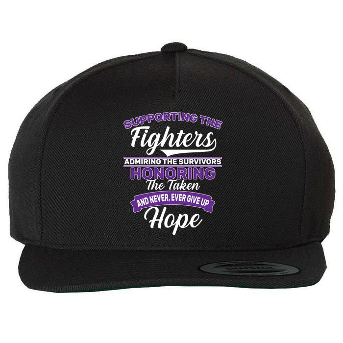 Support The Fighters Lupus Awareness Wool Snapback Cap