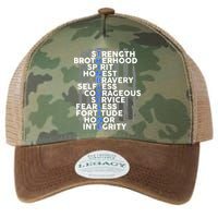 Support The Thin Blue Line US Flag Legacy Tie Dye Trucker Hat