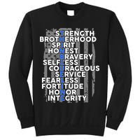 Support The Thin Blue Line US Flag Sweatshirt