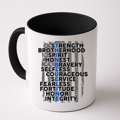 Support The Thin Blue Line US Flag Mug