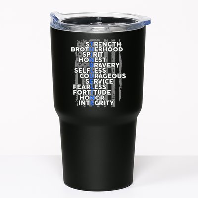 Support The Thin Blue Line US Flag Tumbler