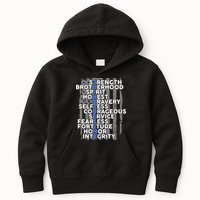 Support The Thin Blue Line US Flag Kids Hoodie