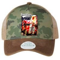 Support Trucker Made In USA Eagle Flag Legacy Tie Dye Trucker Hat