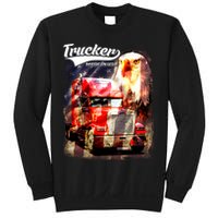 Support Trucker Made In USA Eagle Flag Sweatshirt