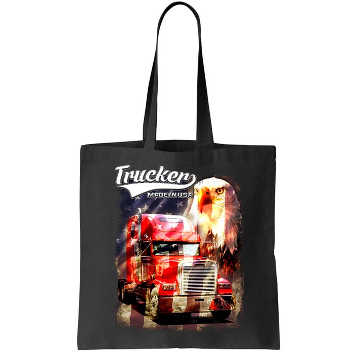 Support Trucker Made In USA Eagle Flag Bag