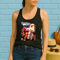 Support Trucker Made In USA Eagle Flag Womens Tank Top