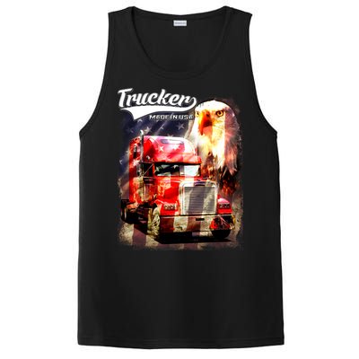 Support Trucker Made In USA Eagle Flag PosiCharge Competitor Tank