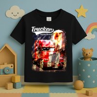 Support Trucker Made In USA Eagle Flag Toddler T-Shirt