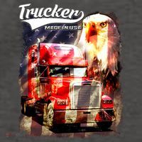 Support Trucker Made In USA Eagle Flag Vector Backpack