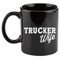 Support Trucker WIfe 11oz C Handle Ceramic Mug