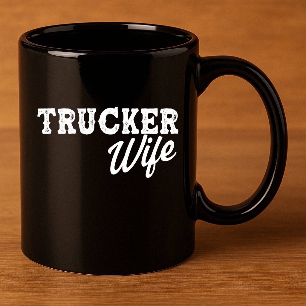 Support Trucker WIfe 11oz C Handle Ceramic Mug