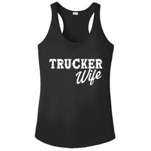 Support Trucker WIfe Ladies PosiCharge Competitor Racerback Tank