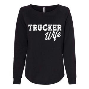 Support Trucker WIfe Womens California Wash Sweatshirt