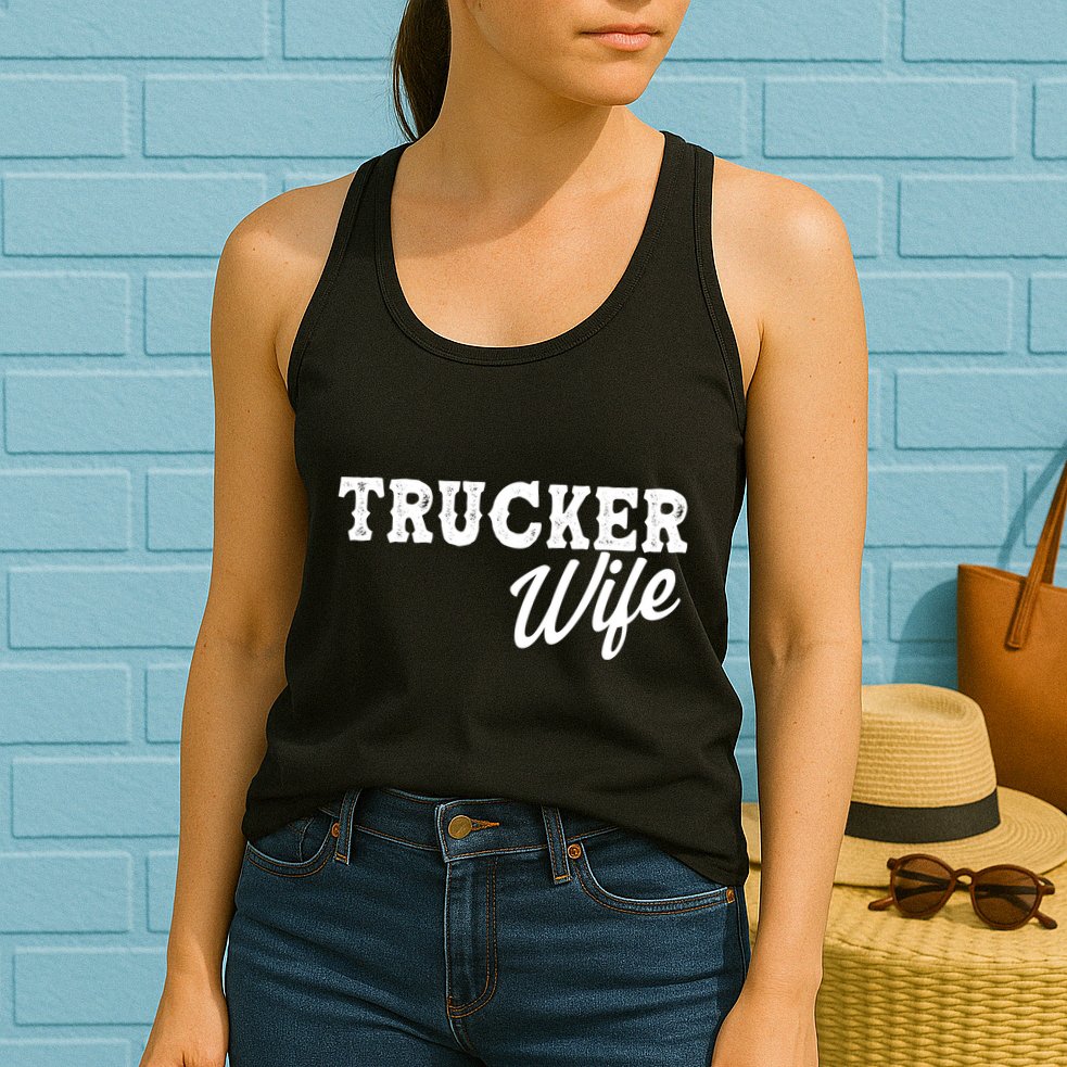Support Trucker WIfe Womens Tank Top